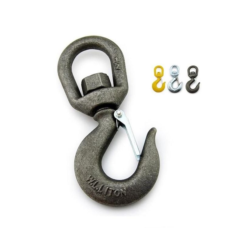 Alloy Steel Forged S-322 Lifting Swivel Hook with Safety Latch