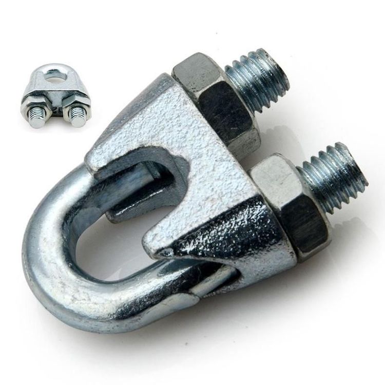 Galvanized Cast Iron Wire Rope Fastener Clamp DIN741