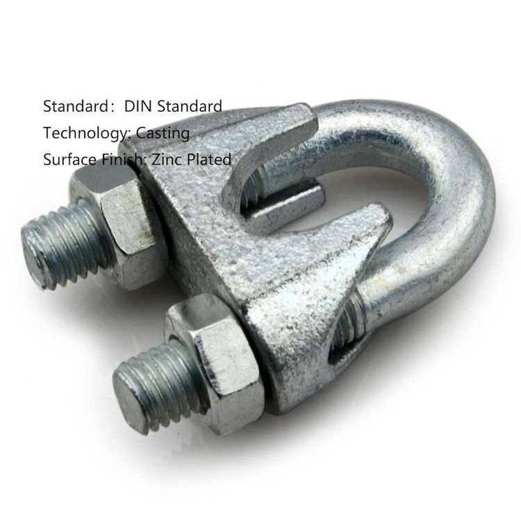Galv Cheap DIN741 Safety Wire Rope Clamp