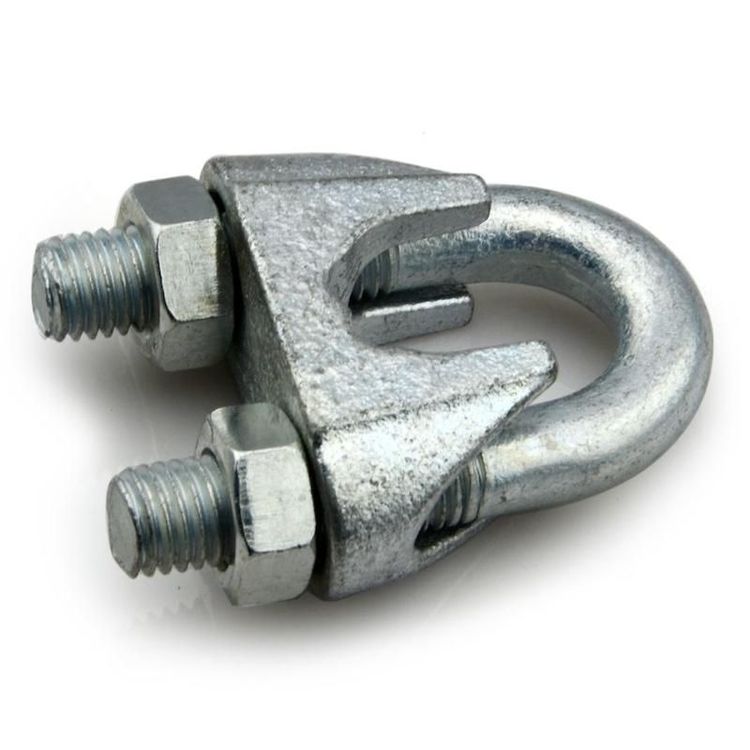 High Quality Malleable Steel Galvanized DIN741 Wire Rope Grip