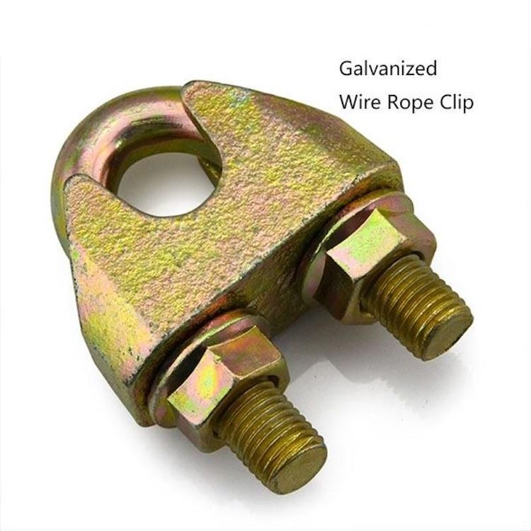 Galv Malleable Wire Rope Clips DIN 1142 Bull Dog Grip