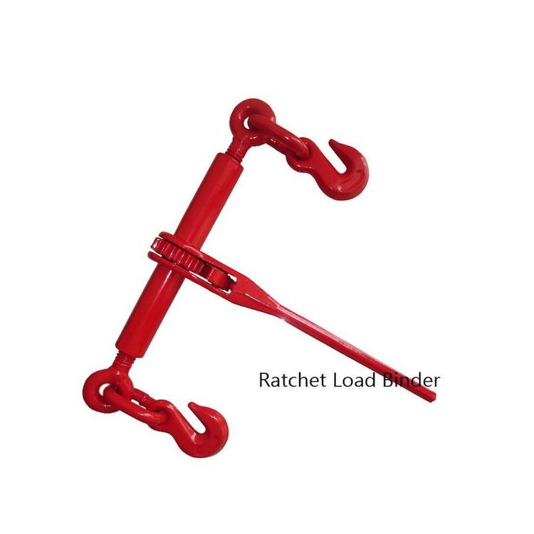 Red Painted Ratchet Type Chain Load Binder