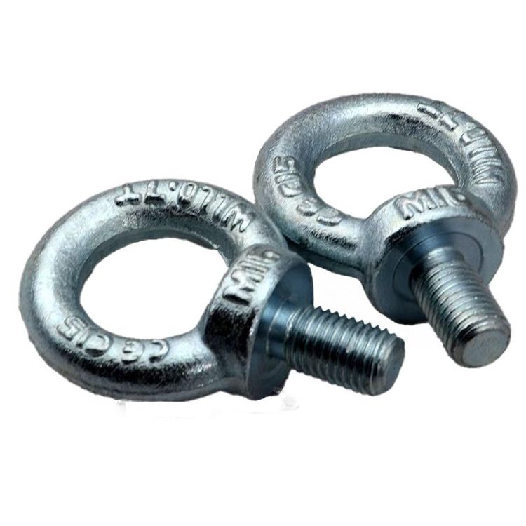 Ring Eye Bolt M6/M100 Galvanized Carbon Steel C15e Forged DIN580 Eyebolt Screw
