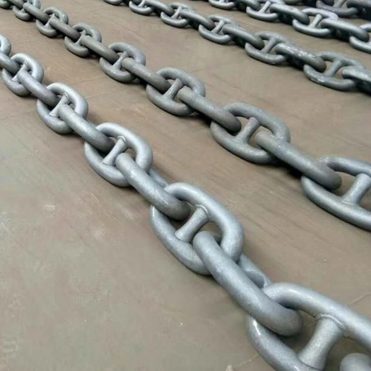 Black Painted U2 U3 Galvanized Stud Link Anchor Chain