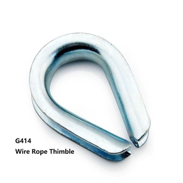 Us Type Heavy Duty Galvanized G414 Steel Wire Rope Thimbles Q235 Carbon Steel