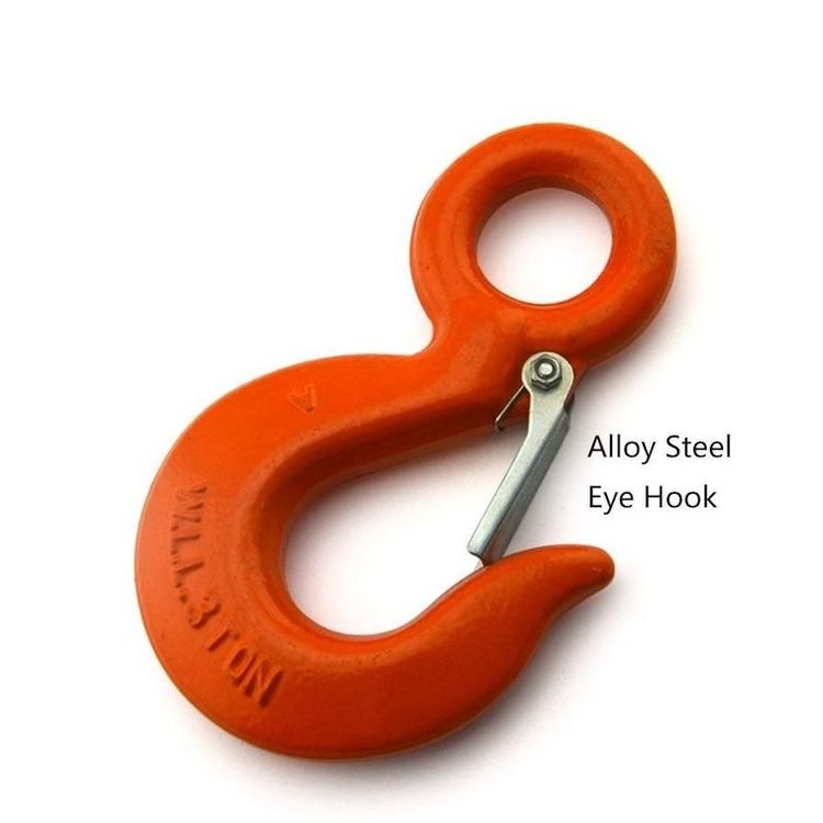 Hoist Safety Forged Rigging Eye Hook S320 with Latch Alloy Steel
