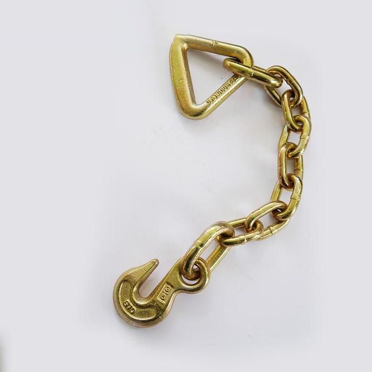 Yellow Galvanized Grade 70 Connection Towing Forged Chain for Strap